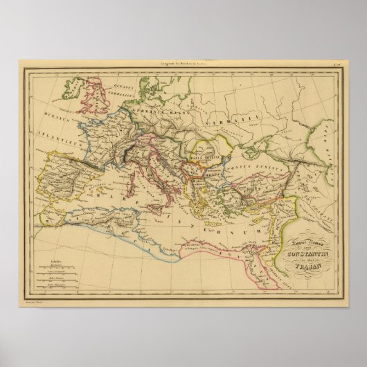 Roman Empire onder Constantine en Trajan Poster (Voorkant)