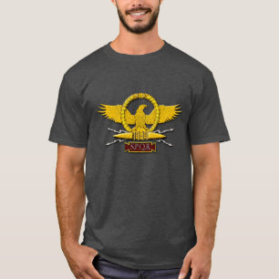 Roman Empire SPQR Eagle Embleem en Wreath T-shirt