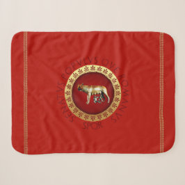 Roman Empire Style Sherpa Deken