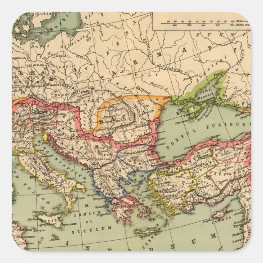 Roman Empire Vierkante Sticker (Voorkant)