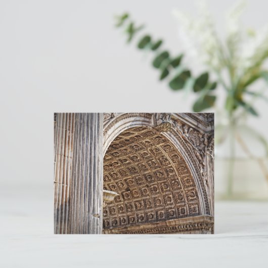 Roman Forum Arch of Septimius Severus Briefkaart (Staand voorkant)