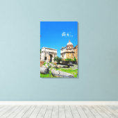 Roman forum canvas afdruk (Insitu (Houten vloer))