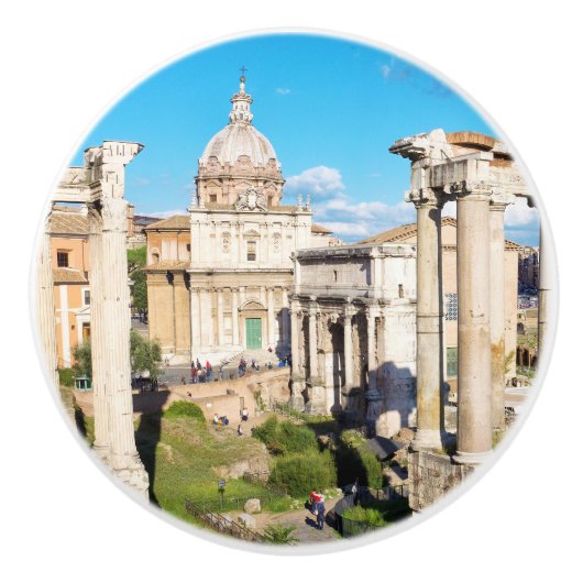 Roman Forum Keramische Knop (Voorkant)