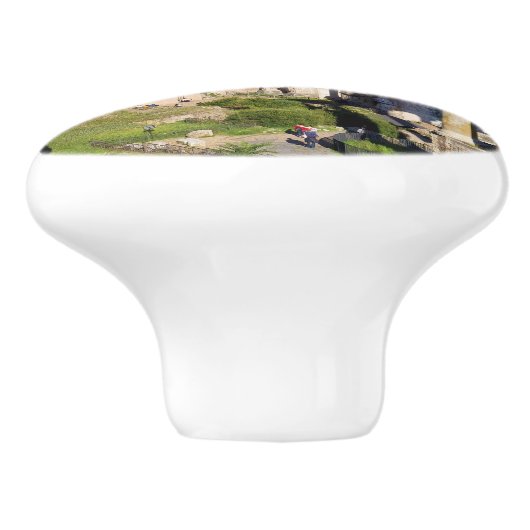 Roman Forum Keramische Knop (Zijkant)