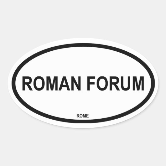 ROMAN FORUM OVALE STICKER (Voorkant)