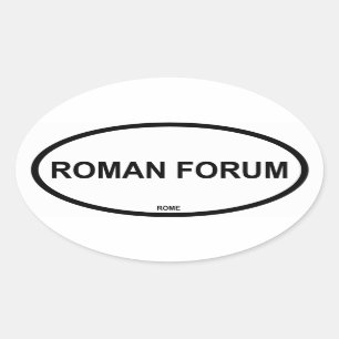 ROMAN FORUM OVALE STICKER