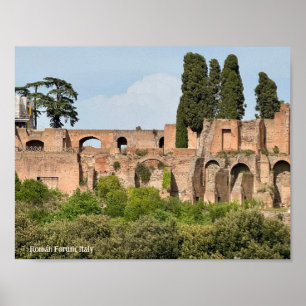 Roman Forum, Rome, Italië Design Fotoprint Poster