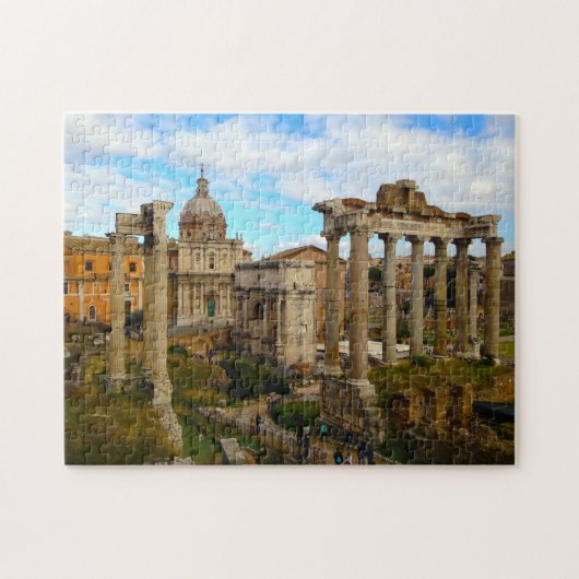 Roman Forum, Rome, Italië. Jigzaag Puzzle Legpuzzel (Horizontaal)
