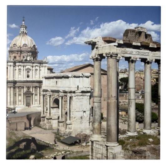 Roman Forum, Rome, Italië Tegeltje (Voorkant)