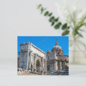 Roman Forum ruins in Rome, Italië Briefkaart (Staand voorkant)