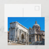 Roman Forum ruins in Rome, Italië Briefkaart (Voorkant / Achterkant)