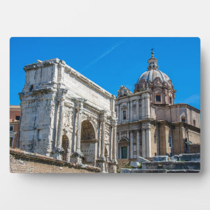 Roman Forum ruins in Rome, Italië Fotoplaat