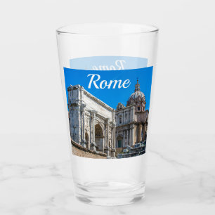 Roman Forum ruins in Rome, Italië Glas