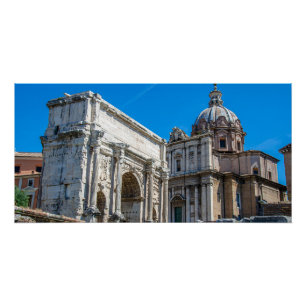 Roman Forum ruins in Rome, Italië Perfect Poster