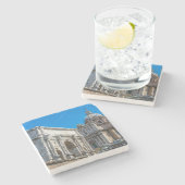 Roman Forum ruins in Rome, Italië Stenen Onderzetter (Zijkant)