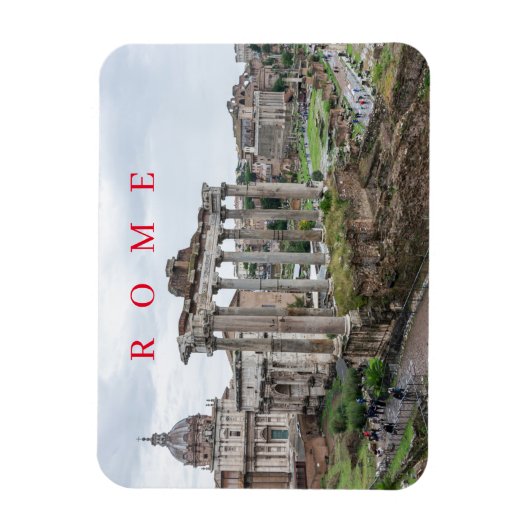 Roman Forum uitzicht fridge magnet Magneet (Verticaal)