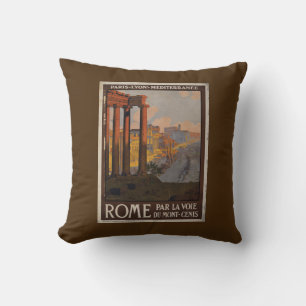Roman Forum Vintage Travel Advertisement Kussen