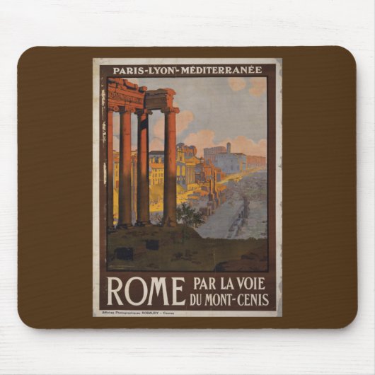 Roman Forum Vintage Travel Advertisement Muismat (Voorkant)