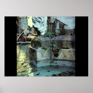 Roman Fountain, Aix-en-Provence, Frankrijk Poster