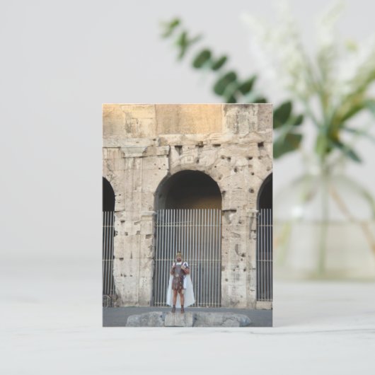 Roman Gladiator Briefkaart (Staand voorkant)