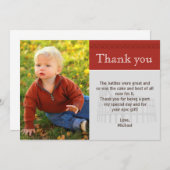 Roman Gladiator Dank u nota van de Douane Rode Fot Bedankkaart (Voorkant / Achterkant)