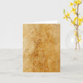 Roman Gladiator Graffiti Kaart (Gele Bloem)