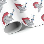 Roman Gladiator Helmet en zwaard Cadeaupapier (Rol Hoek)