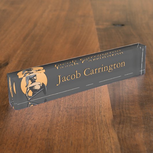 Roman Gladiator Naambordje (Zijkant)