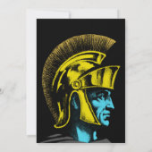 Roman Gladiator Pop Art Portret Kaart (Achterkant)