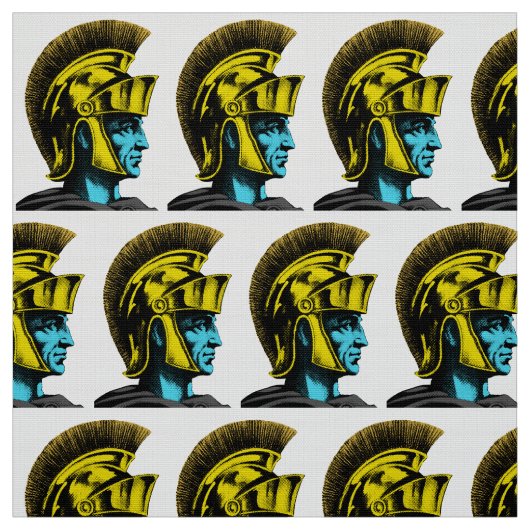 Roman Gladiator Pop Art Portret Stof (Swatch)