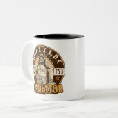 Roman Gladiator Tweekleurige Koffiemok (Voorkant links)