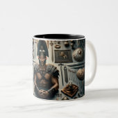 Roman Gladiator Valor Tweekleurige Koffiemok (Voorkant rechts)