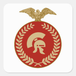 Roman Gladiator Vierkante Sticker