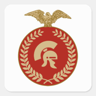 Roman Gladiator Vierkante Sticker