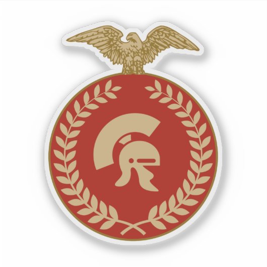 Roman Gladiator Vinyl Sticker (Voorkant)