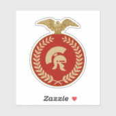 Roman Gladiator Vinyl Sticker (Vel)
