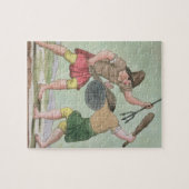 Roman Gladiators, uit "L'Antica Roma", 1825 (colo) Legpuzzel (Horizontaal)