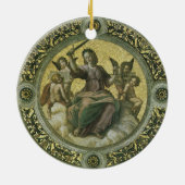 Roman Godin Justice met Angels van Raphael Keramisch Ornament (Achterkant)