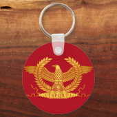 Roman Golden Eagle op Red Sleutelhanger (Voorkant)