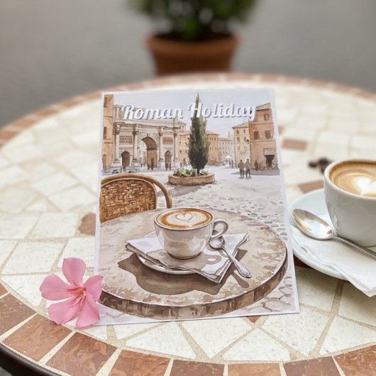 Roman Holiday Café View Briefkaart