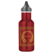 Roman Imperial Eagle en SPQR Water Bottle Waterfles (Links)