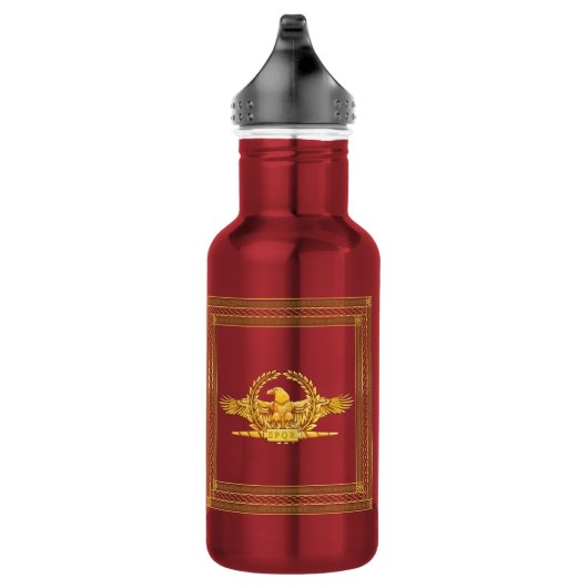 Roman Imperial Eagle en SPQR Water Bottle Waterfles (Rechts)