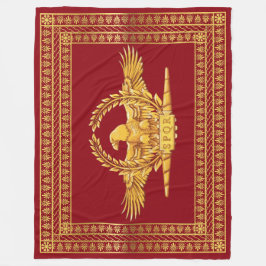 Roman Imperial Eagle SPQR Fleece Deken