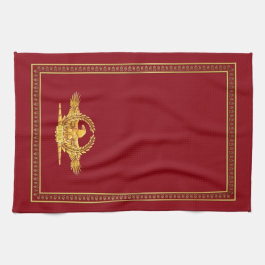 Roman Imperial SPQR Eagle Kitchen Towel Theedoek (Horizontaal)