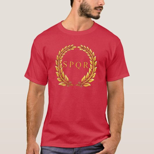 Roman Imperial SPQR Laurel T-Shirt (Voorkant)