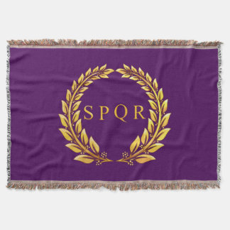Roman Imperial SPQR Throw Deken