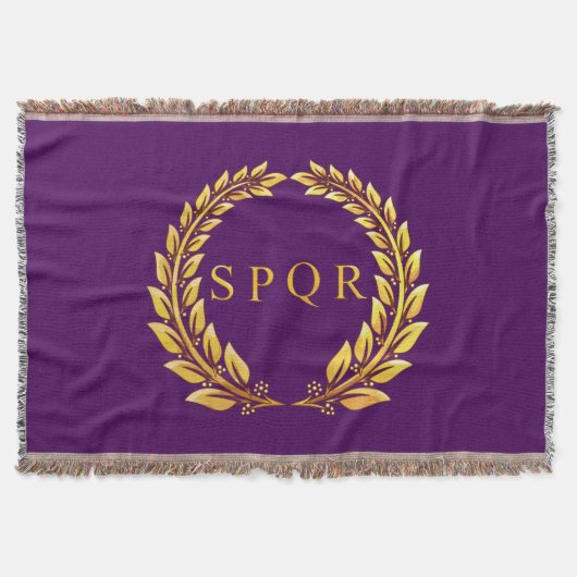Roman Imperial SPQR Throw Deken (Voorkant)