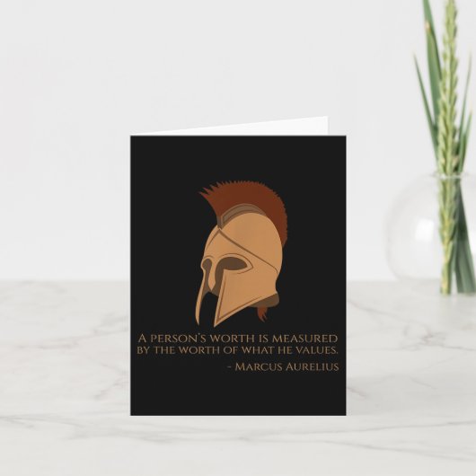 Roman keizer Marcus Aurelius - Stoic PHY Q Kaart (Voorkant)