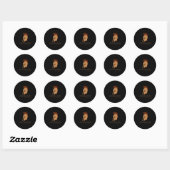 Roman keizer Marcus Aurelius - Stoic PHY Q Ronde Sticker (Vel)