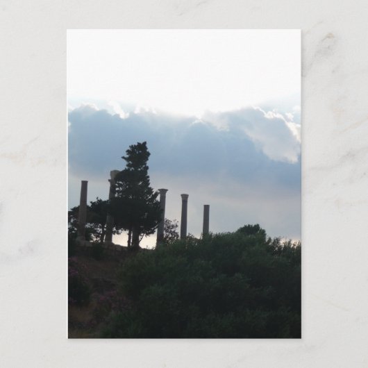 Roman Kolommen in Byblos Briefkaart (Voorkant)